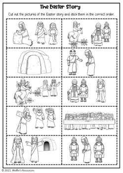 Easter Story Sequencing Activity Freebie By Wolfie 39 s Resources TpT
