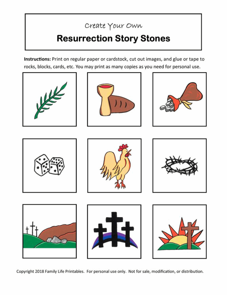 Easter Story Stones Free Printable Printable Word Searches