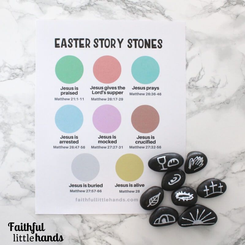 Easter Story Stones Free Printable Printable Word Searches