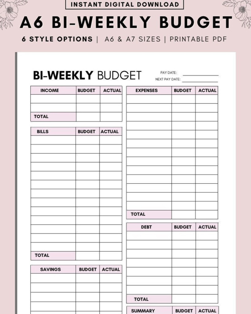 Editable Budget Planner Template Instant Download Fillable 56 OFF