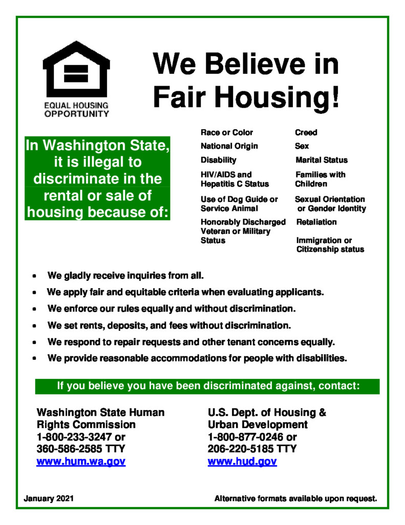 Fair Housing Poster 2025 Raul Bergeron