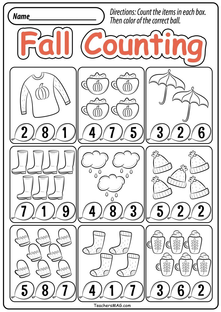 Fall Activity Sheets Printable