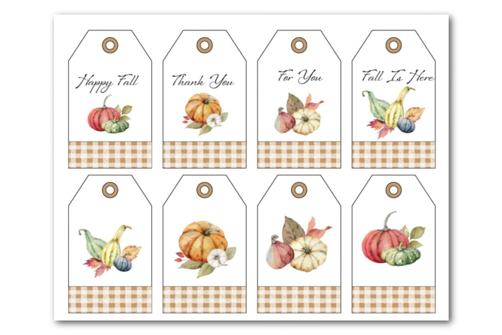 Fall Gift Tags Printable Free