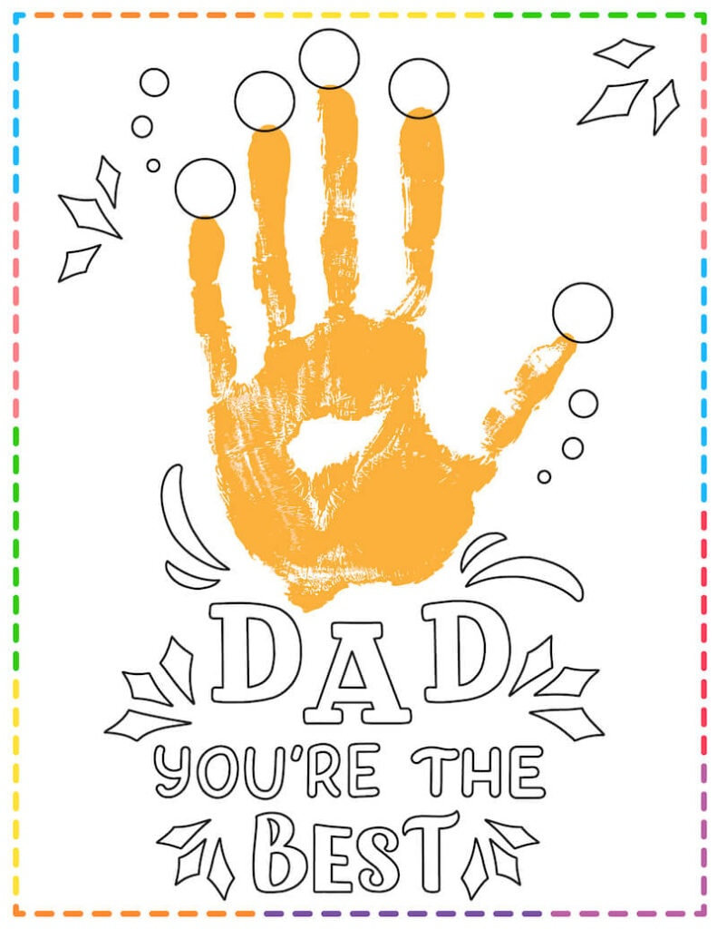Father 39 s Day Handprint Art Free Printables For Last Minute Gifts 