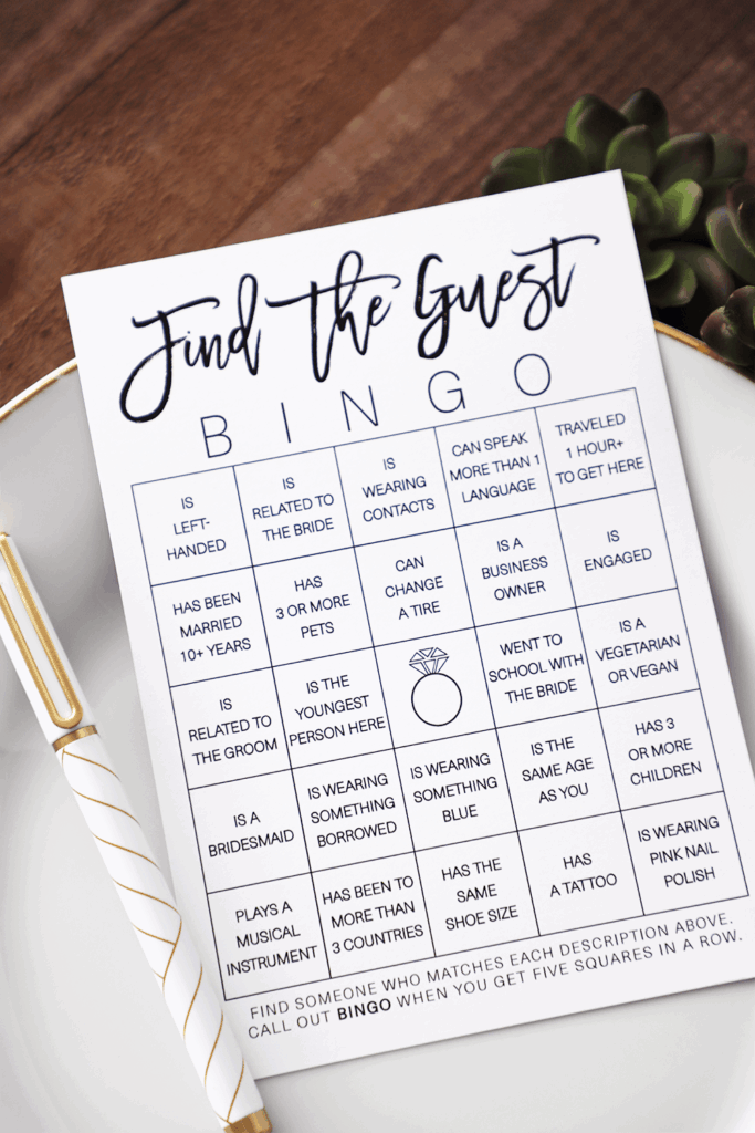 Find The Guest Bingo Free Printable Pdf Printable Word Searches