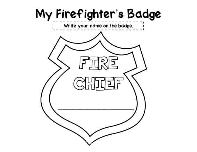 Firefighter Badge Template