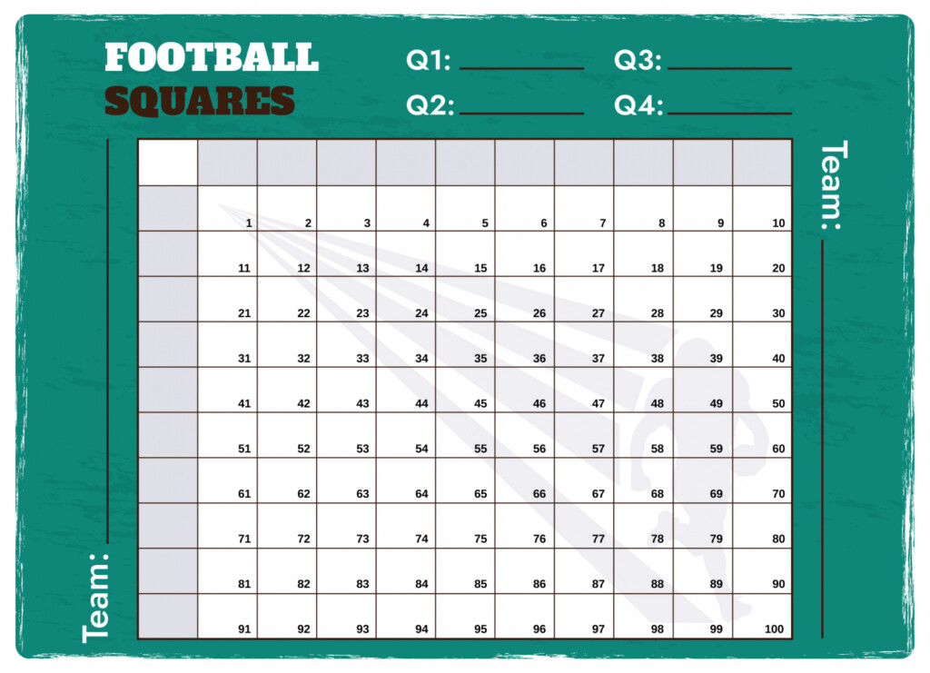 Football Squares Template