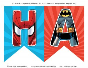 Free Avengers Birthday Party Printables Ellierosepartydesigns