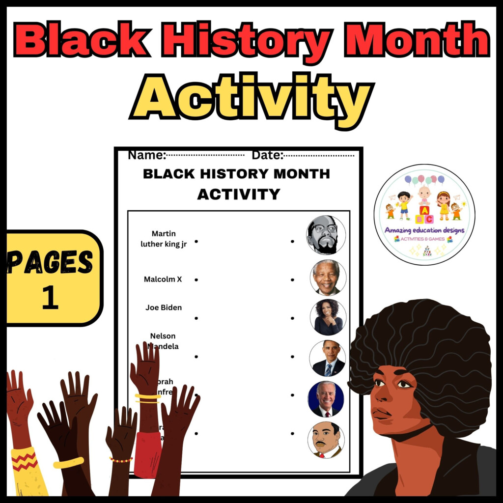 Free Black History Month Worksheets For Kids Free Worksheets Printable