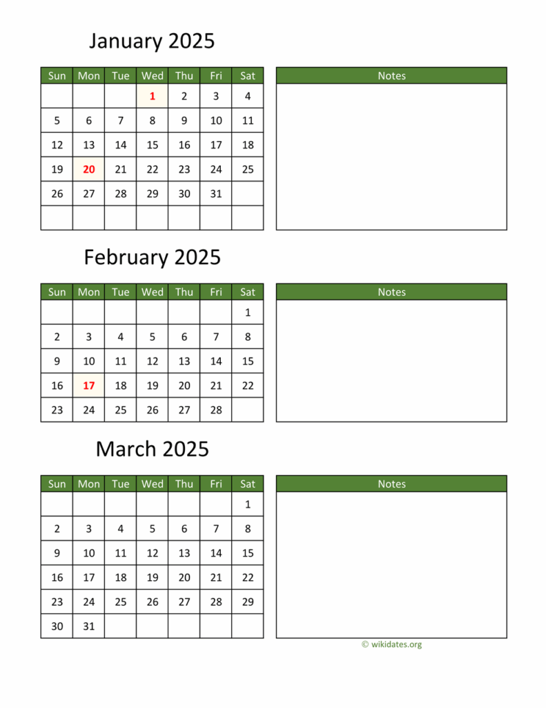 Free Calendar To Print 2025 By Month Online David C Bruun