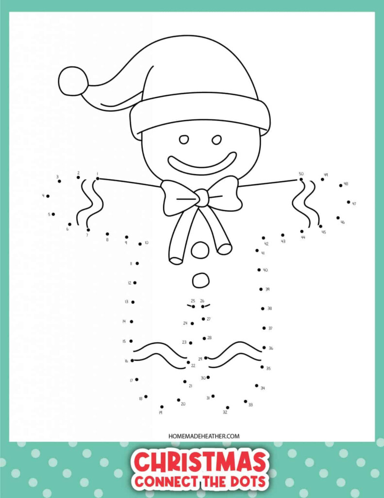 Free Christmas Dot To Dot Printables Homemade Heather