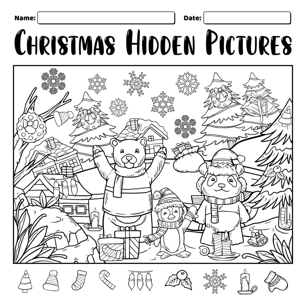 Free Christmas Hidden Object Printables Free Templates Printable