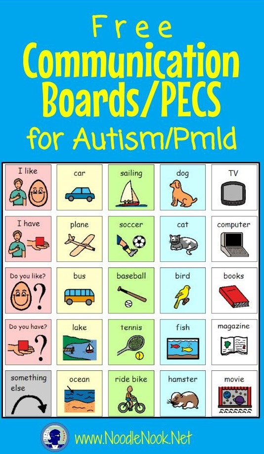 Free Communication Boards Autism NoodleNook Net