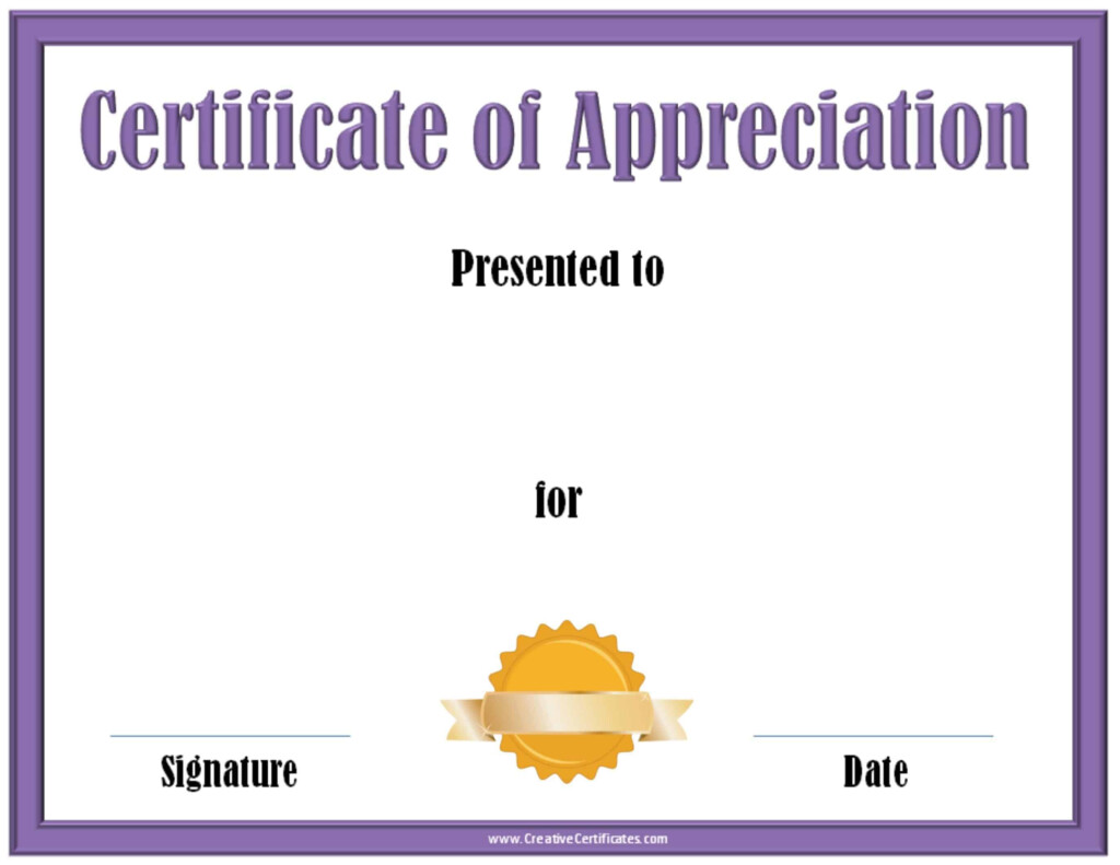 Free Editable Certificate Of Appreciation Customize Online Print At 