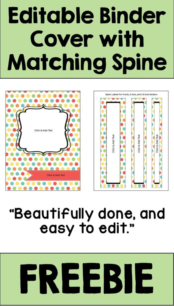 Free Editable Printable Binder Covers And Spines Printable Sight 