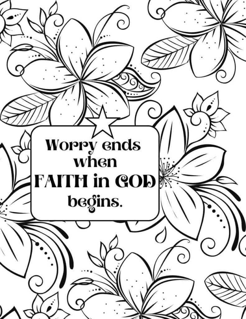 FREE Faith Coloring Pages NO Email Sign Up Necessary 