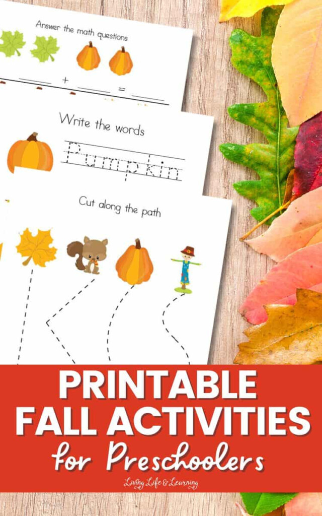 Free Fall Activities For Preschoolers Printable Templates