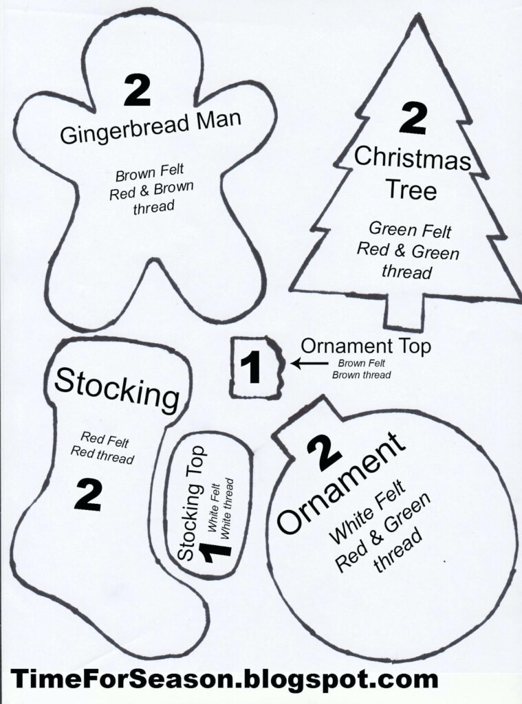 Free Felt Ornament Patterns