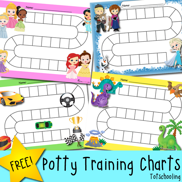 Free Potty Training Progress Reward Charts Totschooling Toddler 
