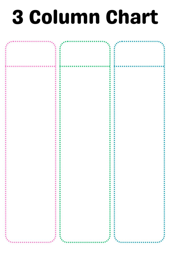 Free Printable 3 Column Chart Templates PDF Included Printables Hub