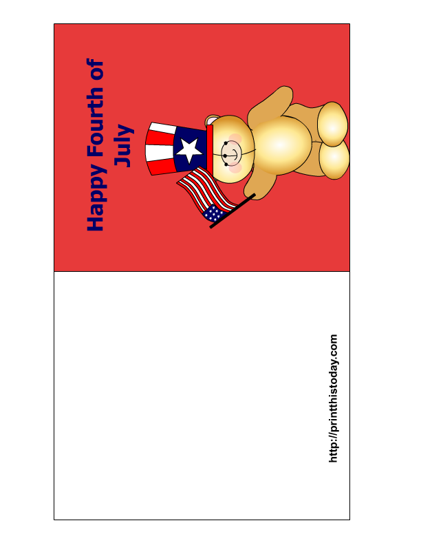 Free Printable 4th Of July Cards