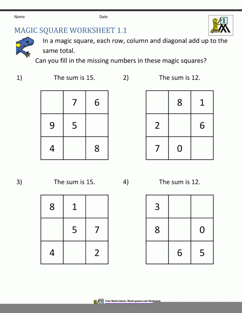 Free Printable Anagram Magic Square Puzzles Free Printable