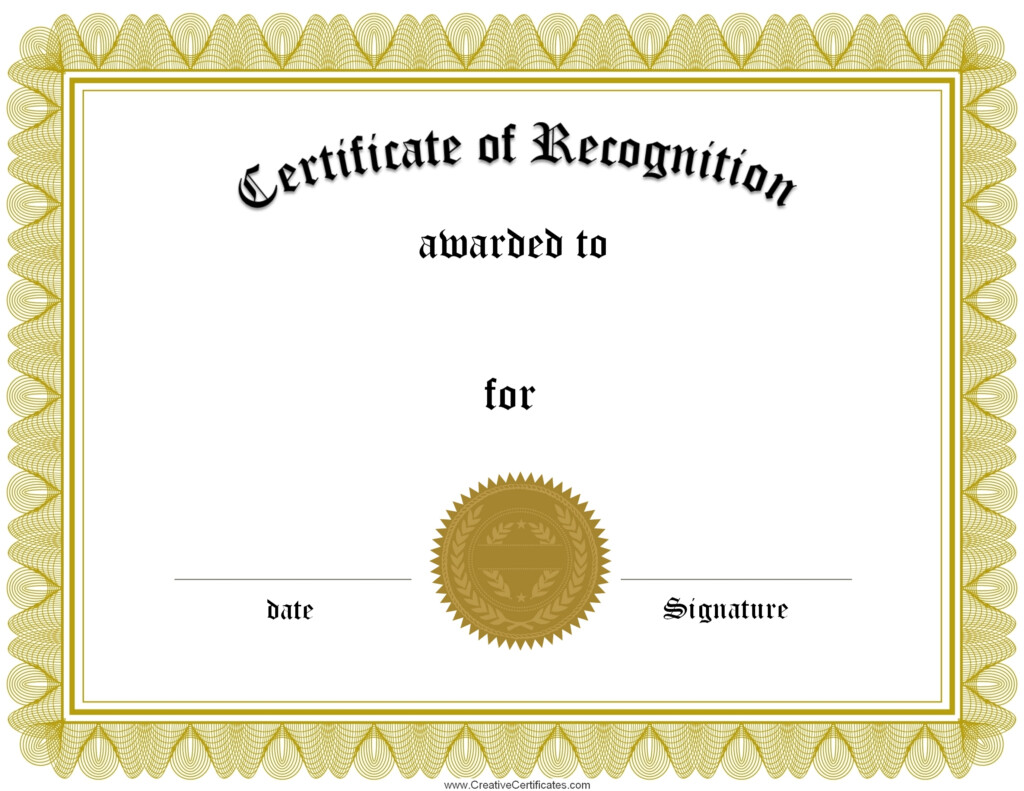 Free Printable Award Certificate Templates