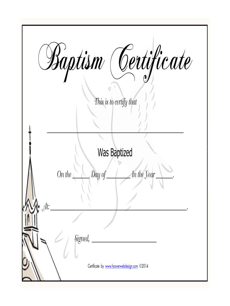 Free Printable Baptism Certificates Printable Form Templates And Letter