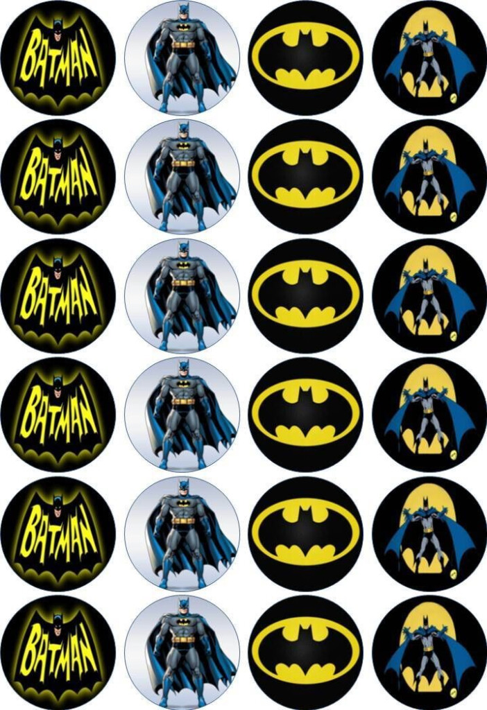 Free Printable Batman Cupcake Toppers