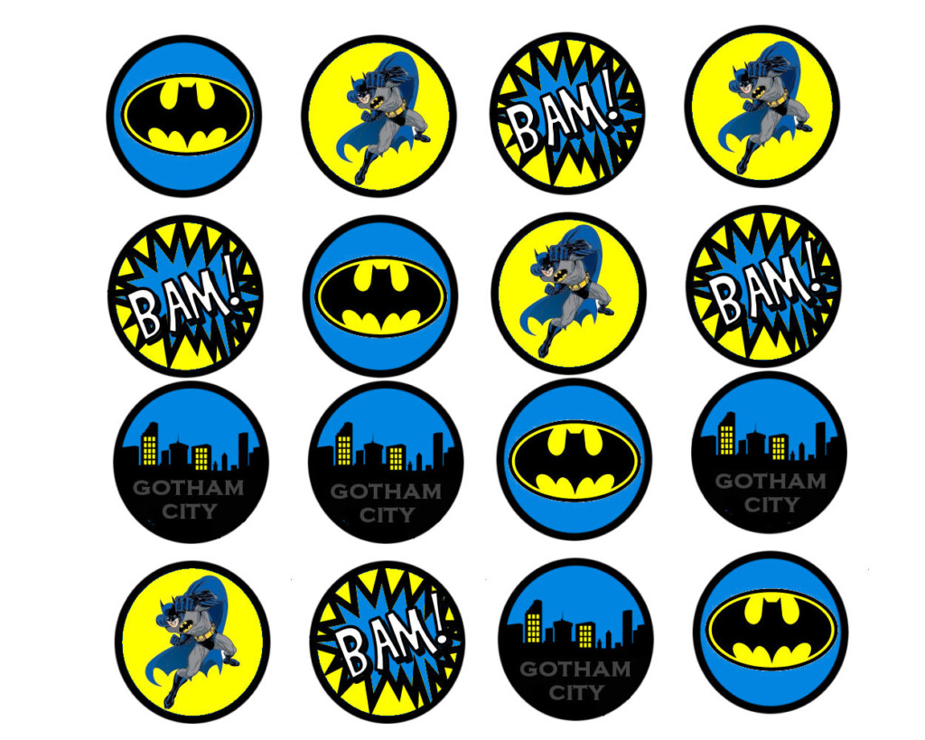 Free Printable Batman Cupcake Toppers Free Templates Printable