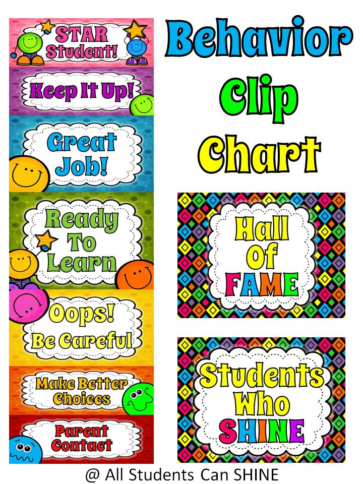 Free Printable Behavior Clip Chart The Child Starts From Green And 
