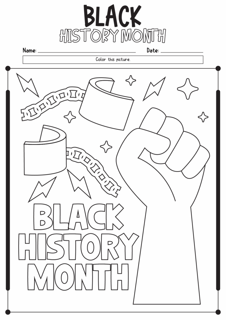 Free Printable Black History Worksheets For Kindergarten