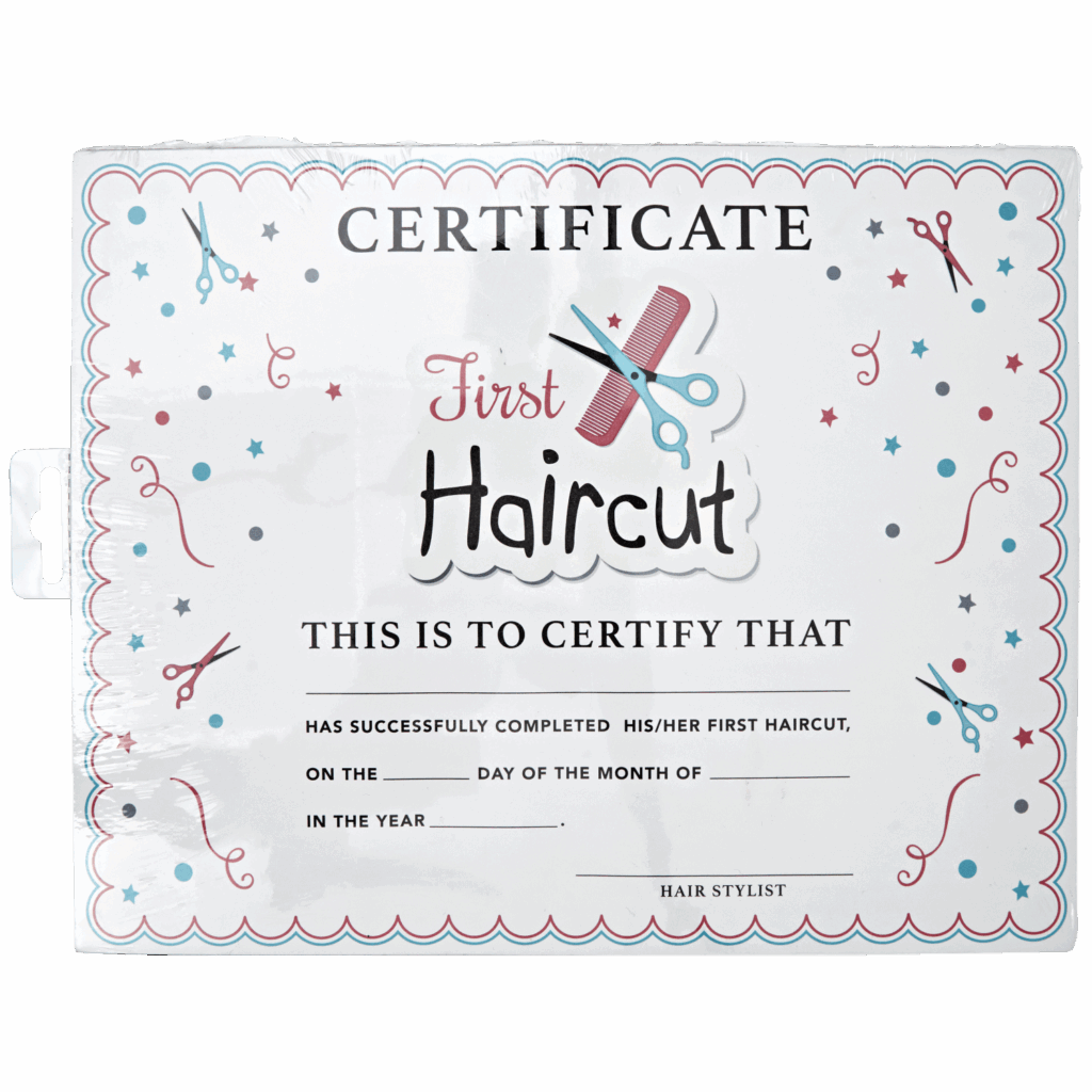 Free Printable Blank First Haircut Certificate Printable Word Searches