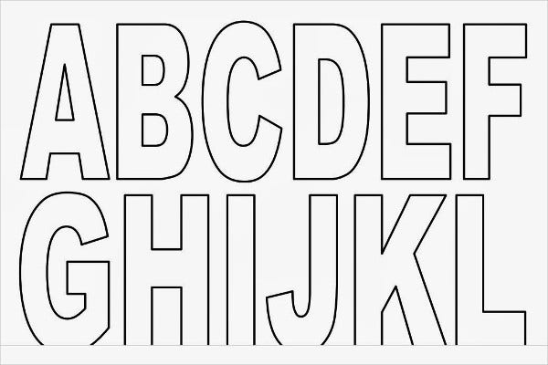 Free Printable Block Letters