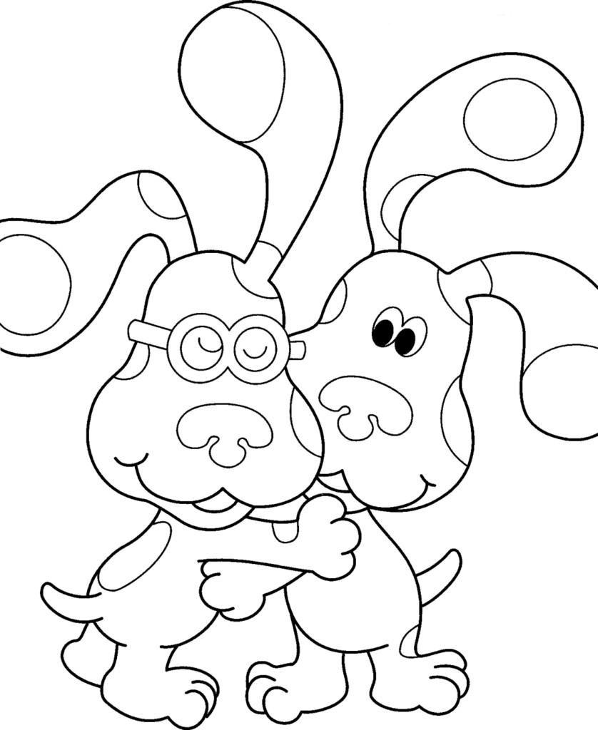 Free Printable Blues Clues Coloring Pages For Kids
