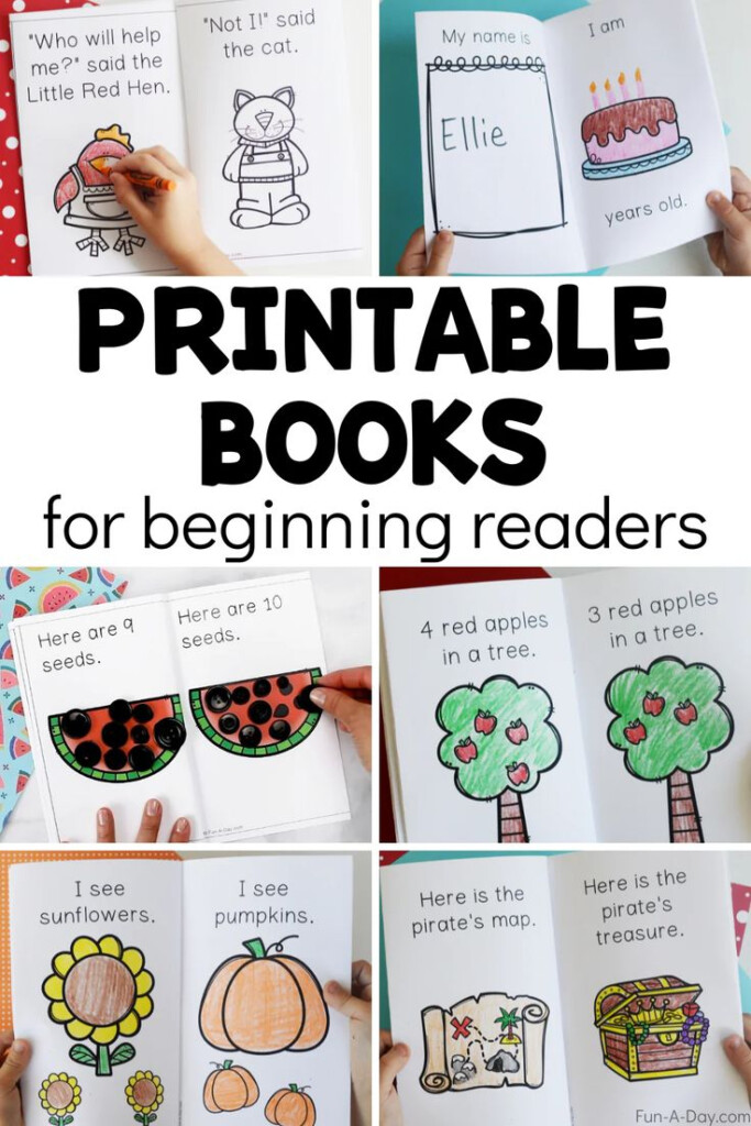 Free Printable Books For Beginning Readers Kindergarten Reading Books 