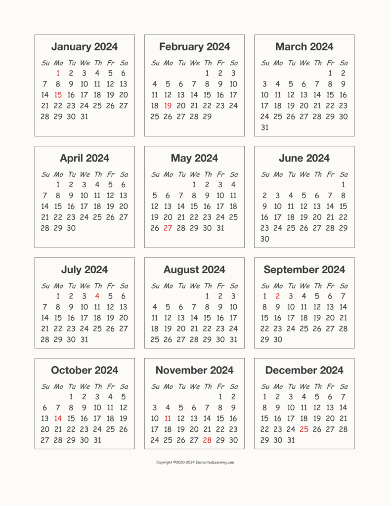 Free Printable Calendar 2024 Waterproof Paper Printable Calendar