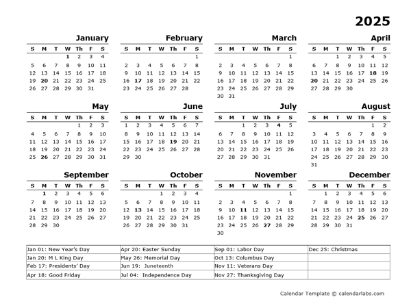 Free Printable Calendar 2025 Monthly Holidays Usa Amanda M Winther