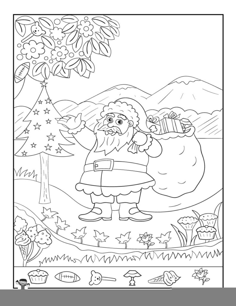 Free Printable Christmas Hidden Pictures Worksheets 