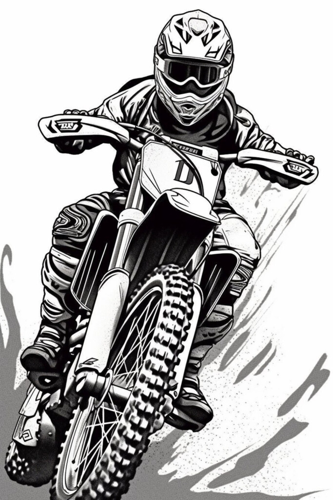 Free Printable Dirt Bike Coloring Pages