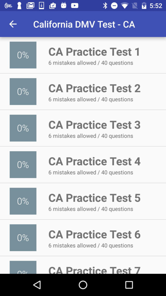 Free Printable Dmv Practice Test Zoogawer Vrogue co
