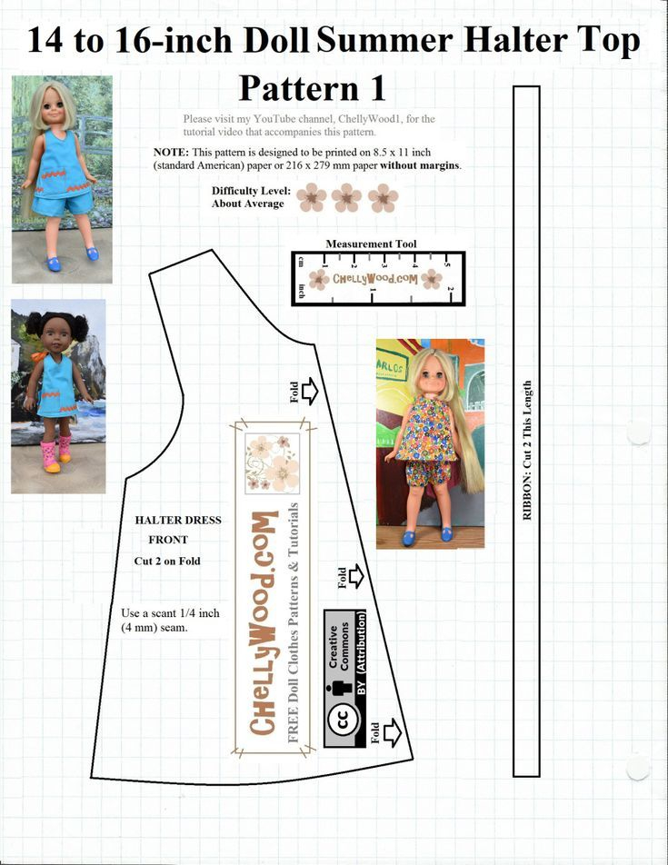 Free Printable Doll Clothes Sewing Patterns Printable Calendars AT A 