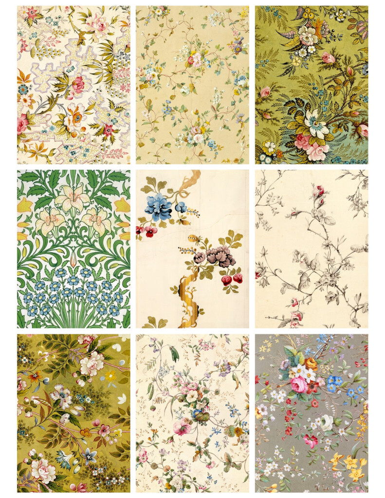 Free Printable Dollhouse Wallpaper