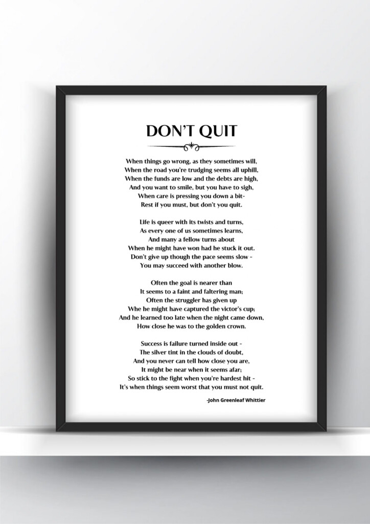 Free Printable Don T Quit Poem PRINTABLE TEMPLATES