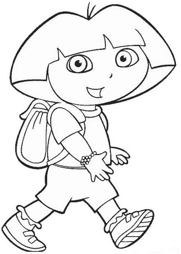 Free Printable Dora The Explorer Coloring Pages For Kids