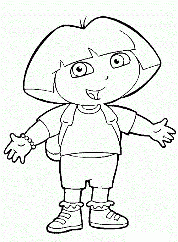 Free Printable Dora The Explorer Coloring Pages For Kids