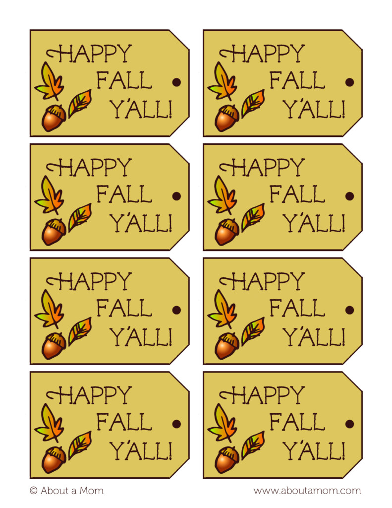 Free Printable Fall Gift Tags