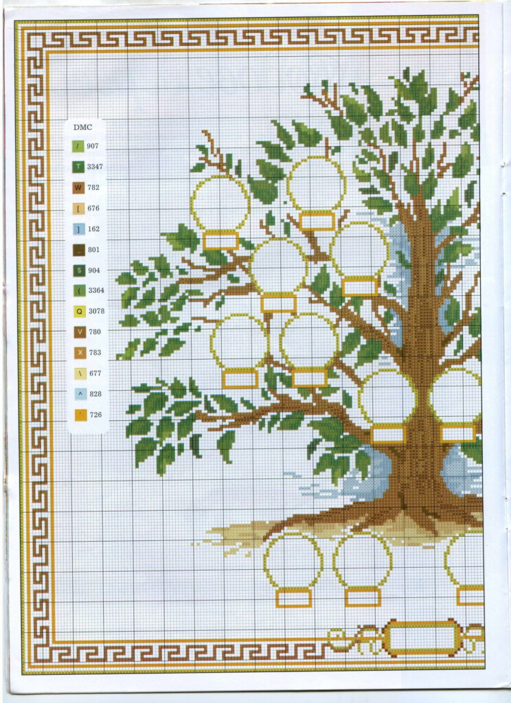 Free Printable Family Tree Cross Stitch Patterns Printable Form 