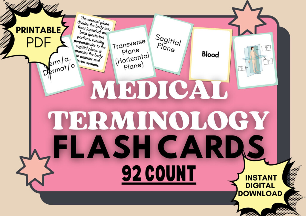 Free Printable Flashcards Medical Terminology Download Free Printable 