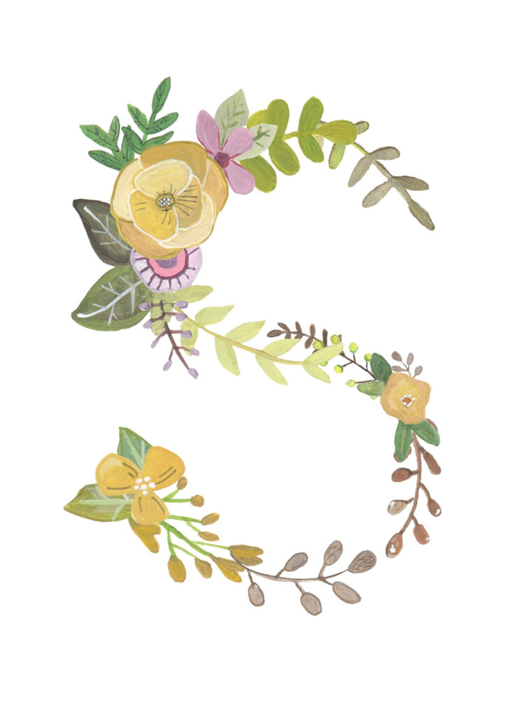 Free Printable Flower Alphabet Letters
